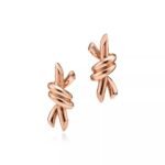 ELSIE LOVE Knot Earrings | V Gold 18K Gold Plated Minimalist Fashion Earrings - Image 5