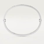 ELSIE LOVE Screw Bangle Bracelet Women 18K Gold Plated V Gold PVD 5x Layered Zirconia Classic Design 0.24in - Image 23