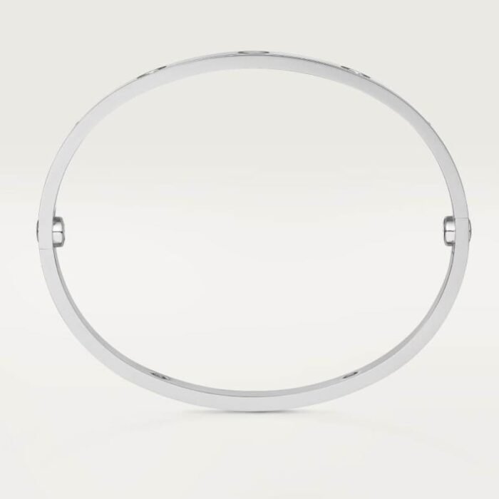 ELSIE LOVE Screw Bangle Bracelet Women 18K Gold Plated V Gold PVD 5x Layered Zirconia Classic Design 0.24in - Image 23