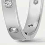ELSIE LOVE Screw Bangle Bracelet Women 18K Gold Plated V Gold PVD 5x Layered Zirconia Classic Design 0.24in - Image 33