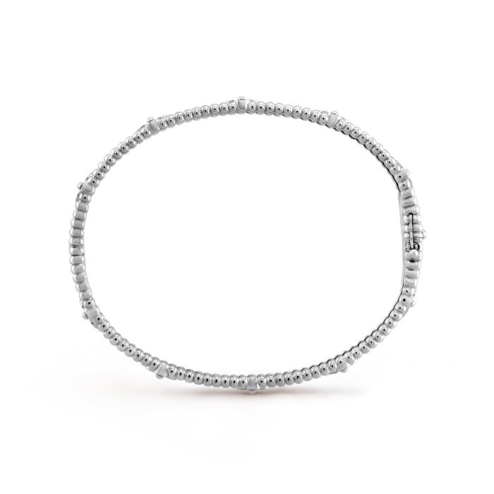 ELSIE LOVE Flower Bracelet Women 18K Gold Plated V Gold Zirconia PVD 5x Layered Elegant Bangle 6.69" - Image 9