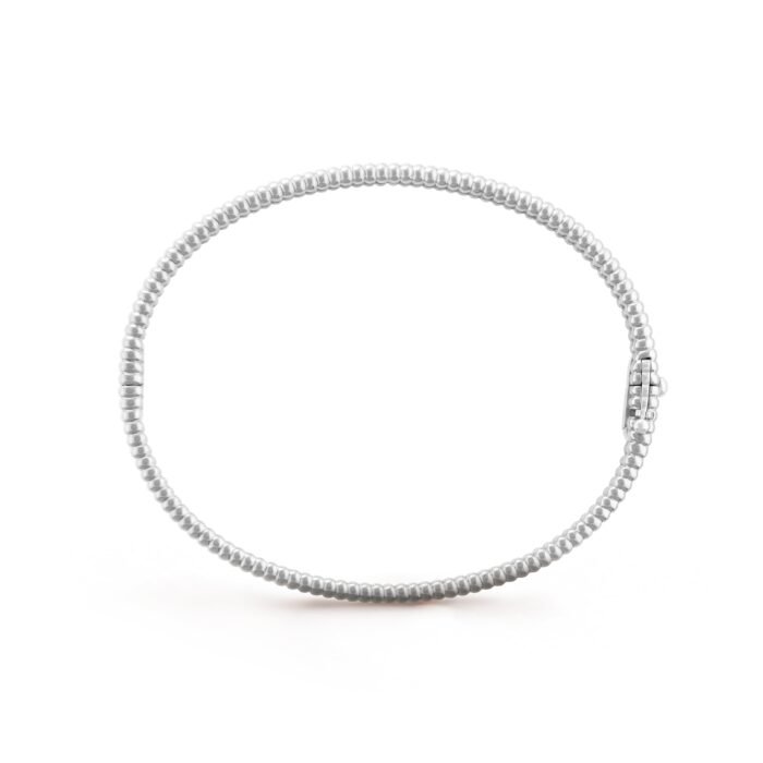 ELSIE LOVE Perlee Bangle Bracelet for Women, 18K Gold Plated V Gold, Cubic Zircon - Image 9