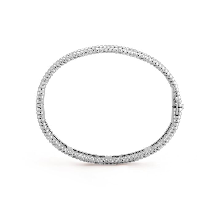 ELSIE LOVE Perlee Bangle Bracelet for Women, 18K Gold Plated V Gold, Cubic Zircon - Image 9