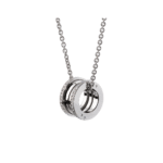 ELSIE LOVE B.zero1 Necklace 925 Silver 18K Gold Plated Edge Zircon - Image 4