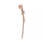 ELSIE LOVE Long Knot Earrings 18K Gold Plated Cubic Zirconia - Image 10
