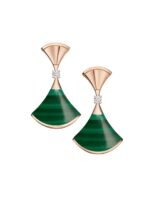 ELSIE LOVE Divas’Dream Earrings 925 Silver 18K Gold Plated Mother of Pearl / Red Agate / Green Agate - Image 5