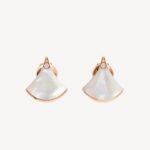 ELSIE LOVE Divas’Dream Earrings 925 Silver 18K Rose Gold Plated Mother of Pearl