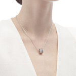 ELSIE LOVE B.zero1 Necklace 925 Silver 18K Gold Plated Edge Zircon - Image 6