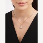 ELSIE LOVE Divas’Dream Necklace 925 Silver 18K Rose Gold Plated Mother of Pearl CZ - Image 3