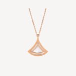 ELSIE LOVE Divas’Dream Necklace 925 Silver 18K Rose Gold Plated Mother of Pearl CZ - Image 4