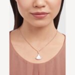 ELSIE LOVE Divas’Dream Necklace 925 Silver 18K Rose Gold Plated Mother of Pearl CZ - Image 5