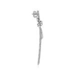 ELSIE LOVE Long Knot Earrings 18K Gold Plated Cubic Zirconia - Image 6