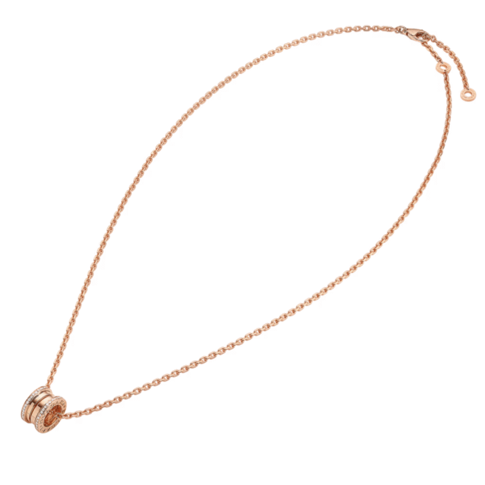 ELSIE LOVE B.zero1 Necklace 925 Silver 18K Gold Plated Edge Zircon - Image 8