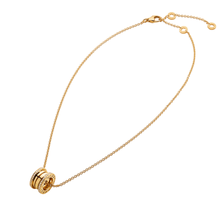 ELSIE LOVE B.zero1 Necklace 925 Silver 18K Gold Plated Edge Zircon - Image 2
